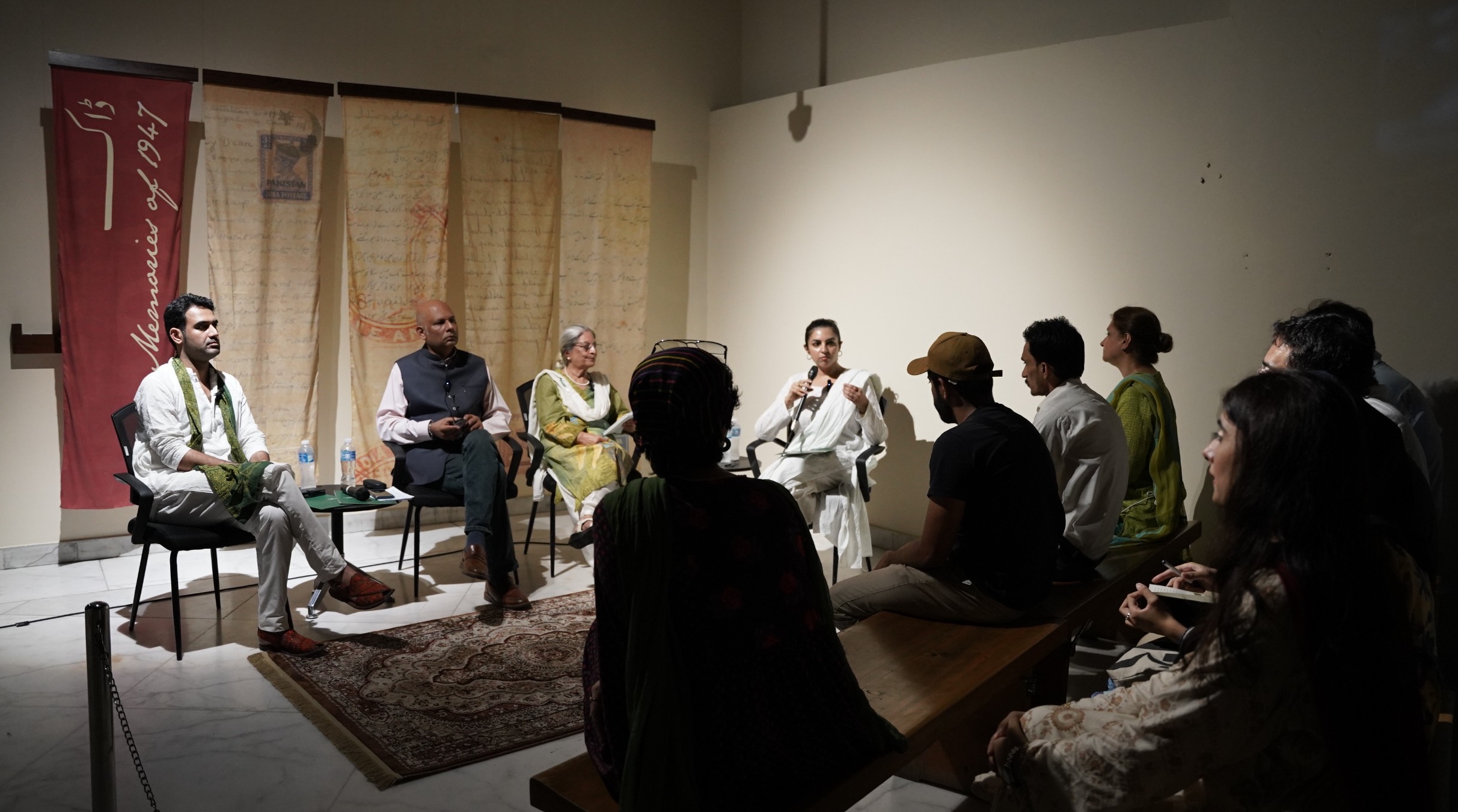 Multi-generational panel discussion about memory, migration, and new beginnings