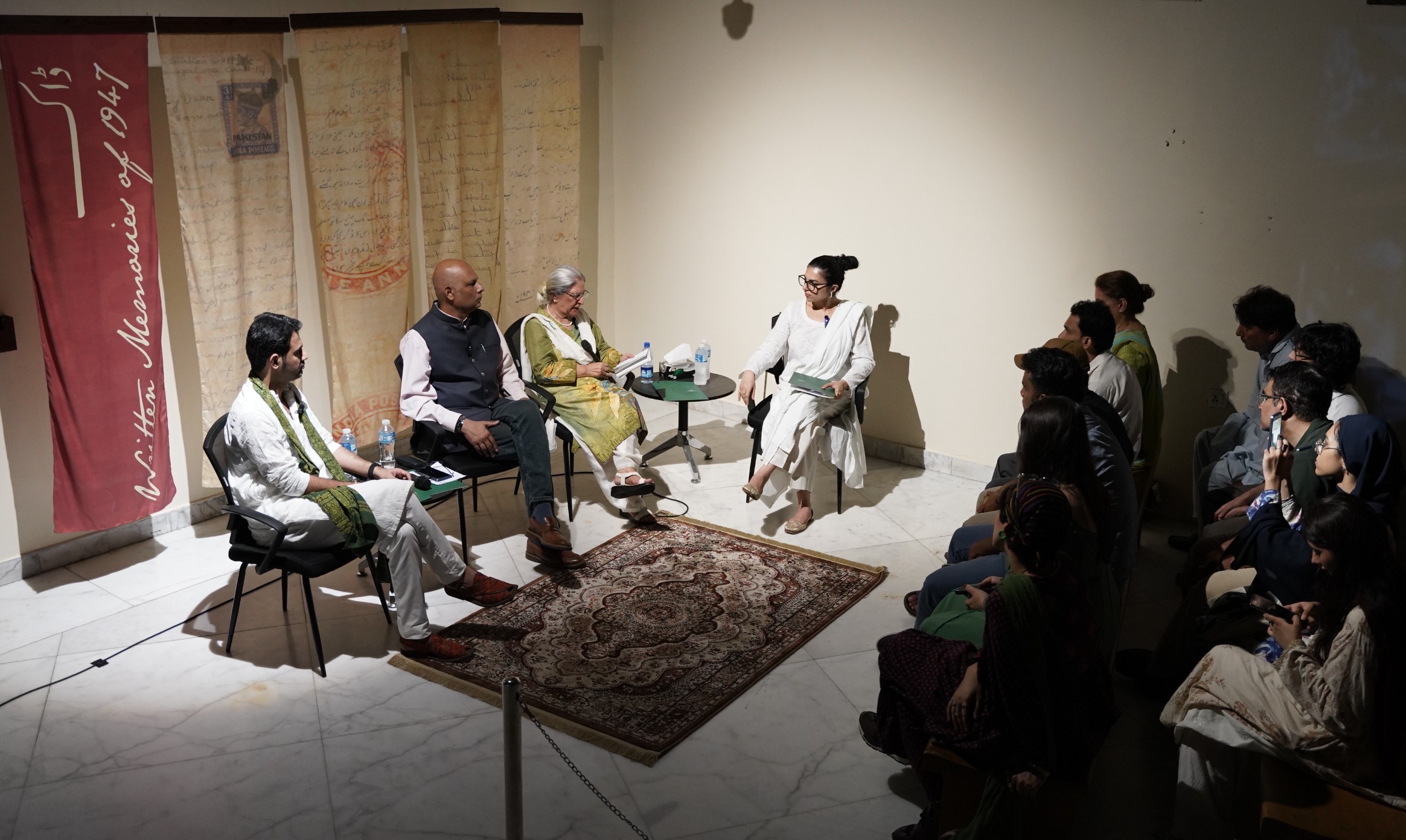 Multi-generational panel discussion about memory, migration, and new beginnings